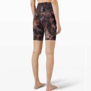 Lululemon Align Short 8" Diamond Dye Graphite Grey Pink Pastel